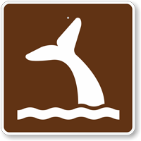 Whale Viewing, MUTCD Guide Sign for Campground