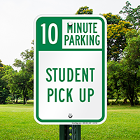 10 Minute, Time Limit Parking Signs