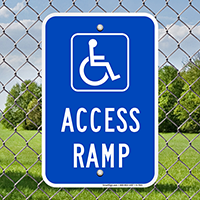 Access Ramp Handicap Parking Signs
