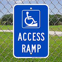 Access Ramp Signs (With Graphic)