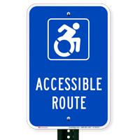 Accessible Route Parking Signs