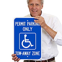 Georgia Accessible Permit Parking Only Signs