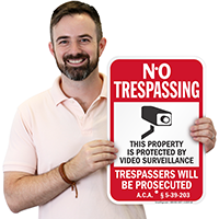 Arkansas Property Is Protected By Video Surveillance Sign