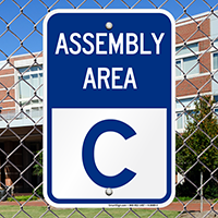 Assembly Area C Sign