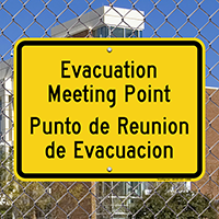 Evacuation Meeting Point Sign