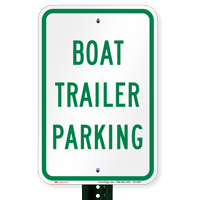 Boat Trailer Parking Signs