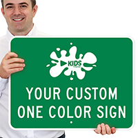 Customizable Horizontal Color Printed Sign