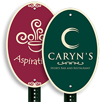 Custom Motif And Text Sign