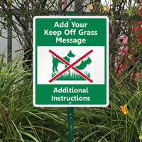 Custom Keep Off Grass LawnBoss Sign