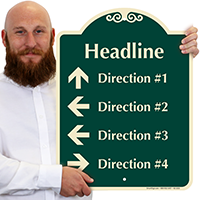 Custom Parking Lot Directory Signature Sign