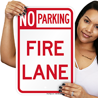 Delaware Fire Lane No Parking Signs