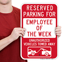 Reserved Parking For Director Signs