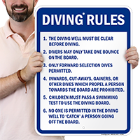 Diving Rules Signs