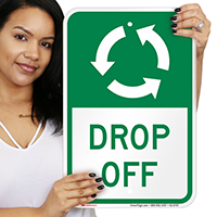Drop Off, Anti-Clockwise Arrows Signs