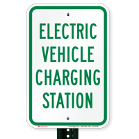 Electric Vehicle Charging Station Signs