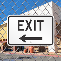 Exit Signs (with Left Arrow)