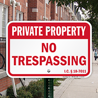 Idaho Private Property Sign