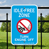 State Idle Signs for Massachusetts