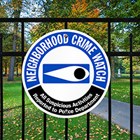 Neighborhood Crime Watch, Security Signs