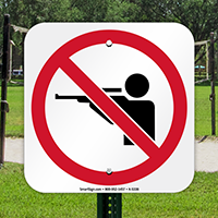 No Hunting With Symbol Signs