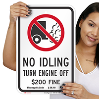 State Idle Signs for Minneapolis, Minnesota