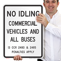 State Idle Signs for Connecticut