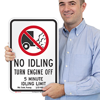 State Idle Signs for Maryland