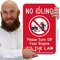 State Idle Signs for Vermont