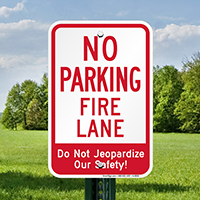 No Parking Fire Lane Signs