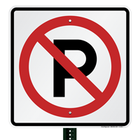 No Parking (graphic only) Aluminum Traffic Signs