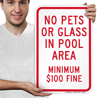 Pool Rules Signs