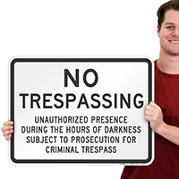 No Trespassing Sign