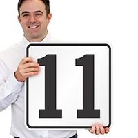 Parking Spot Number 11 Signs