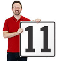 Parking Spot Number 11 Signs