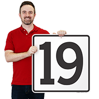 Parking Spot Number 19 Signs