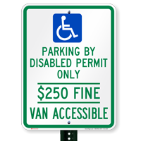 Florida Disabled Permit Parking, Van Accessible Signs