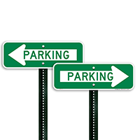 Directional Parking Sign