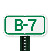 Parking Space Signs B-7