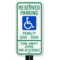 Virginia Reserved Parking, Van Accessible Signs