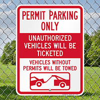 Permit Parking Only Signs