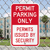 Permit Parking Only Signs