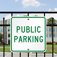 PUBLIC PARKING Signs