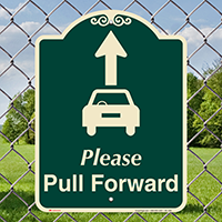 Pull Forward Signature Sign, Ahead Arrow