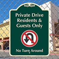 Residents And Guests Parking Only Signature Sign