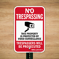 South Dakota Trespassers Will Be Prosecuted Sign