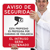 Spanish Video Surveillance Sign