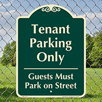 Tenant Parking Only Signature Sign