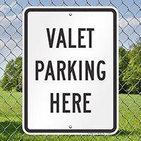 Valet Parking Signs