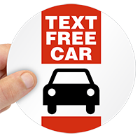Text Free Car Label