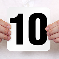 10 Pool Depth Marker